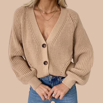 Rya Loose Knit Cardigan - SunsetFashionLA
